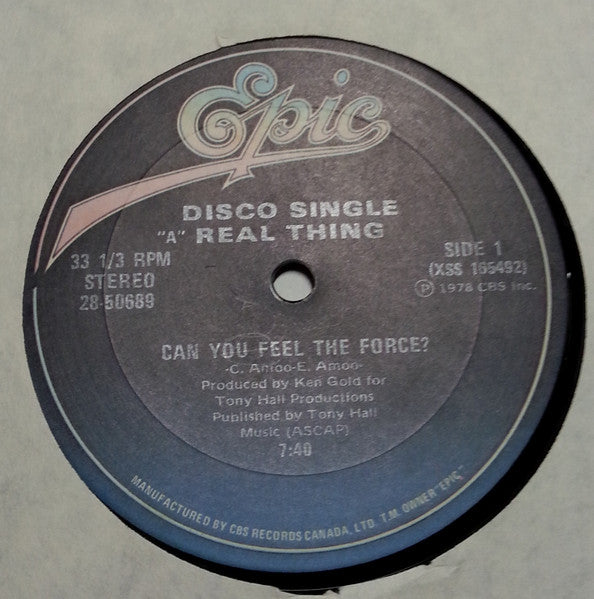 Real Thing - Can You Feel the Force (Vinyle Usagé)