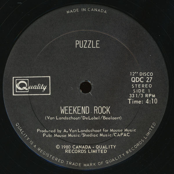 Puzzle - Weekend Rock (Vinyle Usagé)
