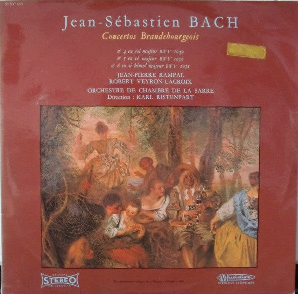 Bach / Ristenpart - Concertos Brandebourgeois No / 4 / 5 / 6 (Vinyle Usagé)