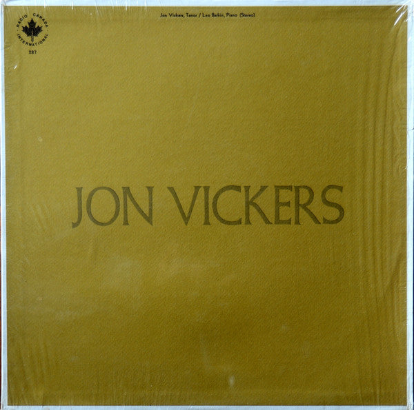 Various / Vickers / Barkin - Jon Vickers (Vinyle Usagé)