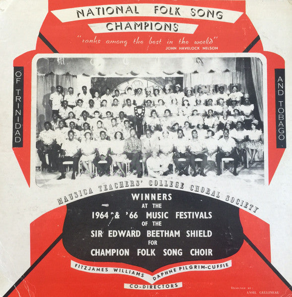 Mausica Teachers College Choral Society - National Folk Song Champions Of Trinidad And Tobago (Vinyle Usagé)