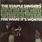 Staple Singers - For What It's Worth (Vinyle Usagé)