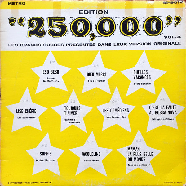 Various - Edition 250000 Vol3 (Vinyle Usagé)