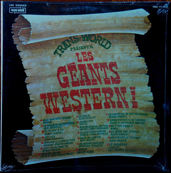 Various - Les Geants Western ! (Vinyle Usagé)