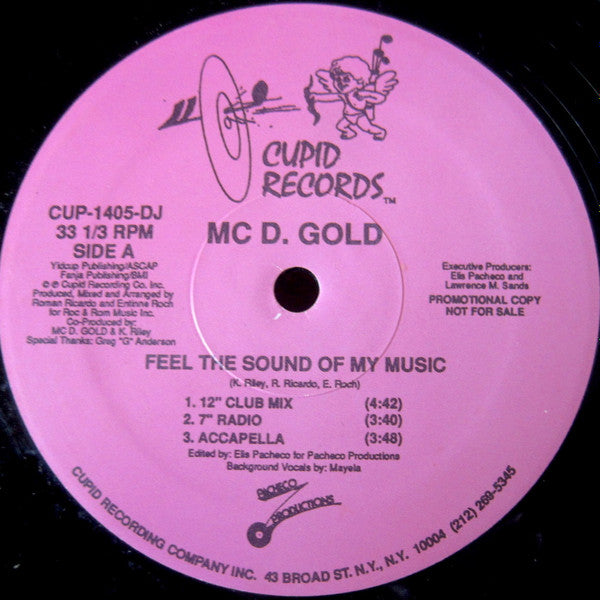 MC D Gold - Feel the Sound of My Music (Vinyle Usagé)
