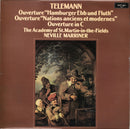 Telemann / Marriner - Ouverture: Hamburger Ebb Und Fluth / Ouverture: Nations Anciens Et Modernes / Ouverture In C (Vinyle Usagé)