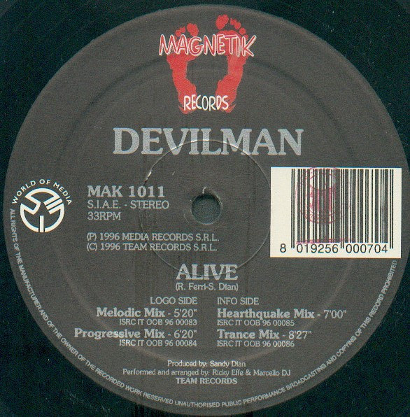 Devilman - Alive (Vinyle Usagé)