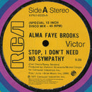 Alma Faye Brooks - Stop I Dont Need No Sympathy (Vinyle Usagé)