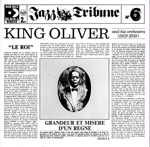 King Oliver and His Orchestra - Jazz Tribute No 6 (CD Usagé)