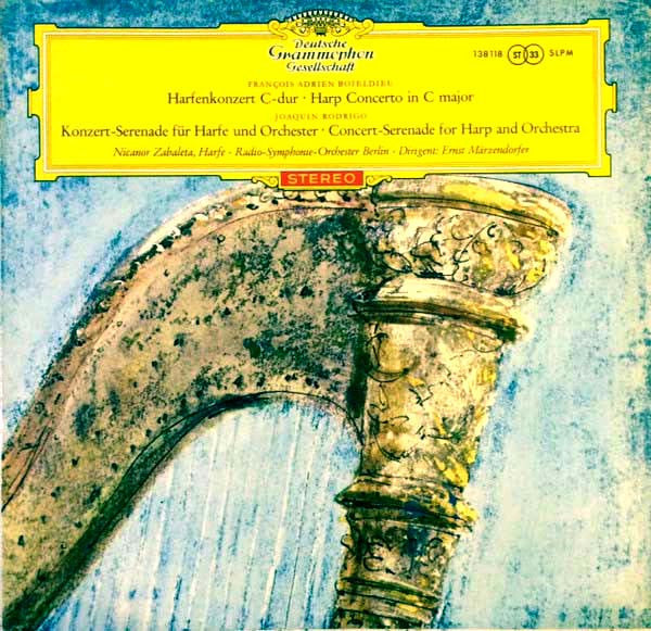 Boieldieu / Rodrigo / Marzendorfer / Zabaleta - Harp Concerto in C Major / Concert Serenade for Harp and Orchestra (Vinyle Usagé)