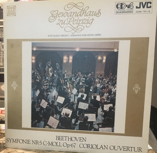 Beethoven / Masur / Leipzig - Symphonie Nr 5 Op 67 / Coriolan Ouvertur (Vinyle Usagé)