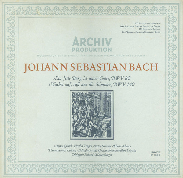 Bach / Mauersberger - Cantatas BWV 80 and BWV 140 (Vinyle Usagé)