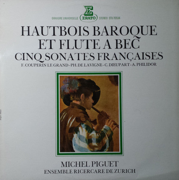 Various / Piguet - Hautbois Baroque Et Flute a Bec : Cinq Sonates Francaises (Vinyle Usagé)