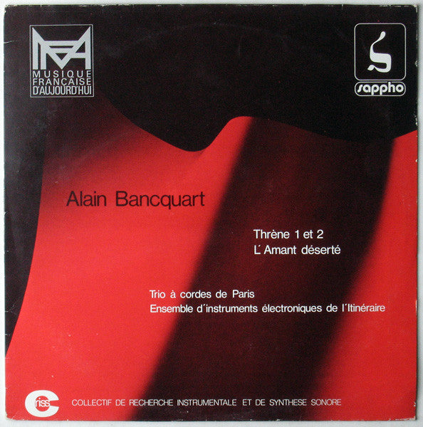 Bancquart / Frey / Verdier / Grout - Threne 1 Et 2 / L'Amant Deserte (Vinyle Usagé)