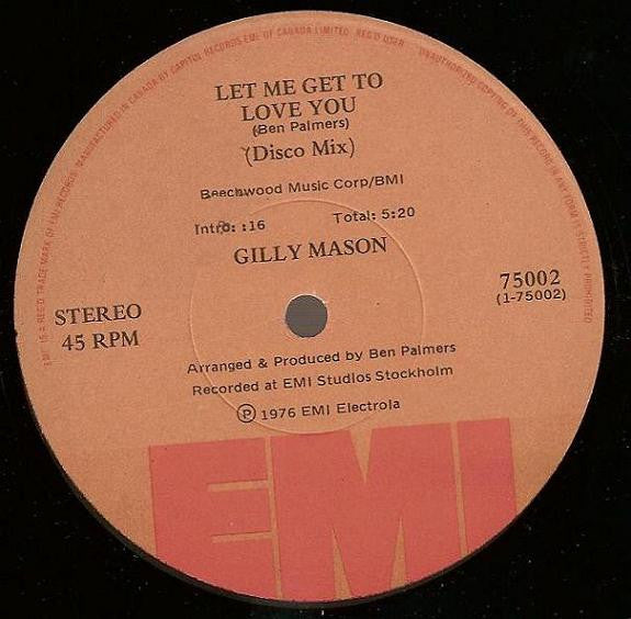 Gilly Mason - Let Me Get To Love You (Vinyle Usagé)