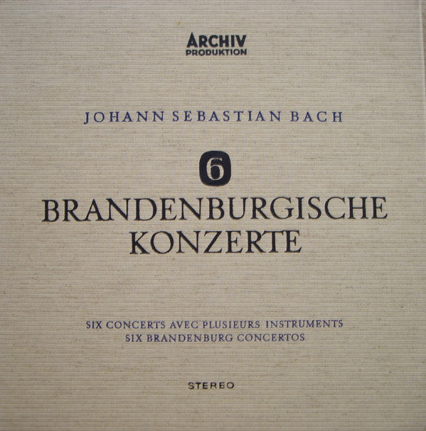 Bach / Baumgartner - 6 Brandenburgische Konzerte (Vinyle Usagé)