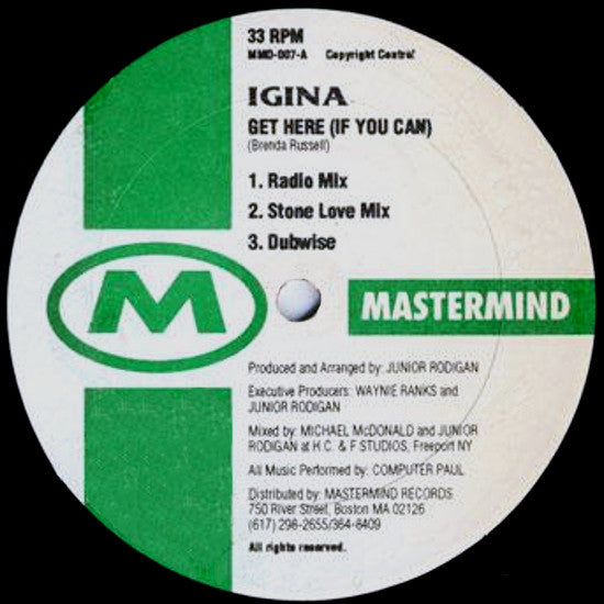 Igina - Get Here (If You Can) (Vinyle Usagé)