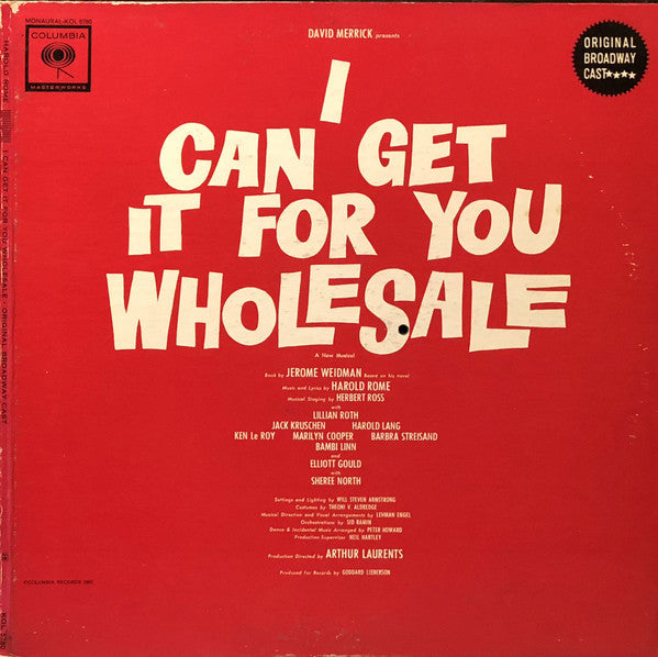 Soundtrack - I Can Get It For You Wholesale (Vinyle Usagé)