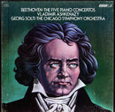 Beethoven / Solti / Ashkenazy - The Five Piano Concertos (Vinyle Usagé)