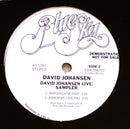 David Johansen - Live / Sampler (Vinyle Usagé)