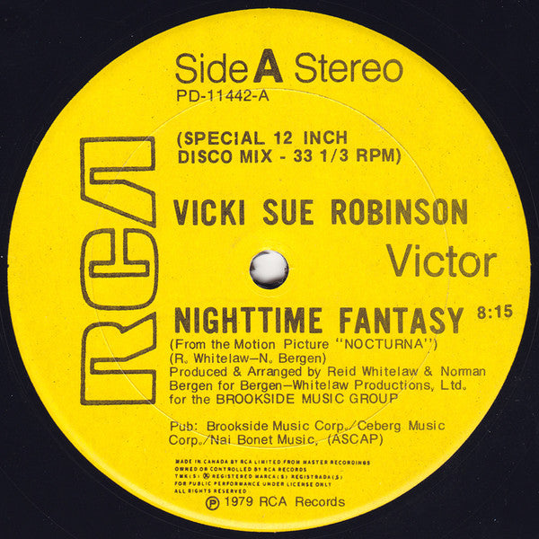 Vicki Sue Robinson - Nightime Fantasy (Vinyle Usagé)