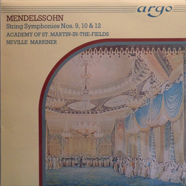 Mendelssohn / Marriner - String Symphonies No 9 & No 10 & No 12 (Vinyle Usagé)