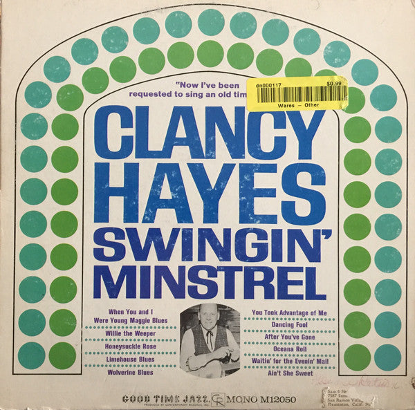 Clancy Hayes - Swingin' Minstrel (Vinyle Usagé)