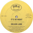 Gillian Lane - It's So Right (Vinyle Usagé)