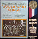 Thomas Alva Edison - Original Recordings Of World War 1 Songs (Vinyle Usagé)