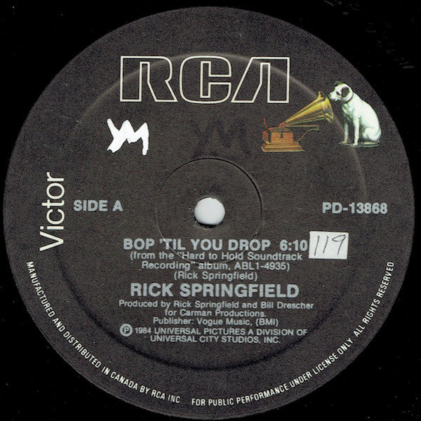 Rick Springfield - Bop Til You Drop (Vinyle Usagé)