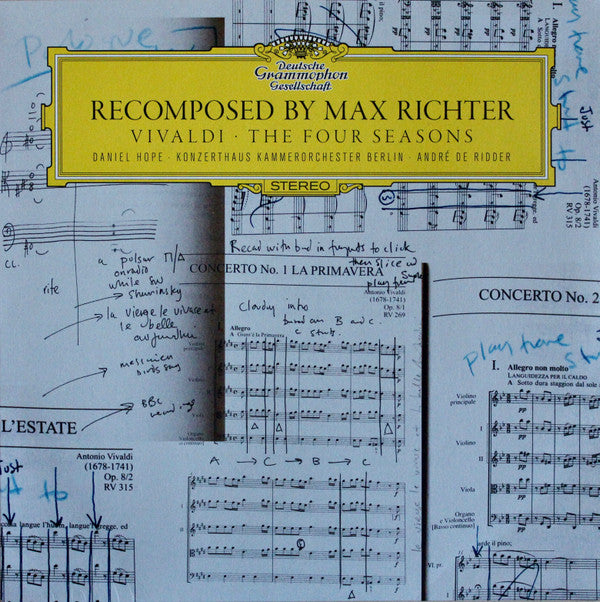 Richter / De Ridder - Vivaldi: The Four Seasons Recomposed By Max Richter (Vinyle Neuf)