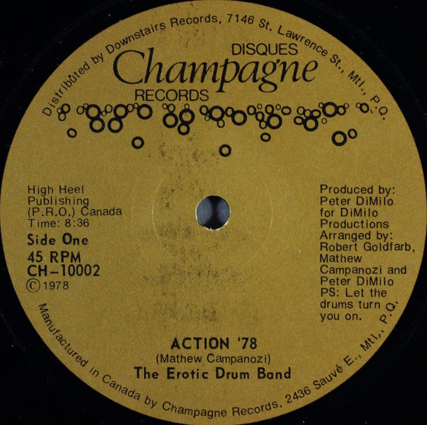 Erotic Drum Band - Action 78 (Vinyle Usagé)