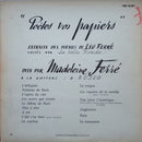 Madeleine Ferre - Poetes Vos Papiers (Vinyle Usagé)