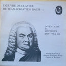 Bach / Lagace - Inventions et Sinfonies BWV 772 a 801 (Vinyle Usagé)
