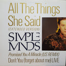 Simple Minds - All the Things She Said (Vinyle Usagé)