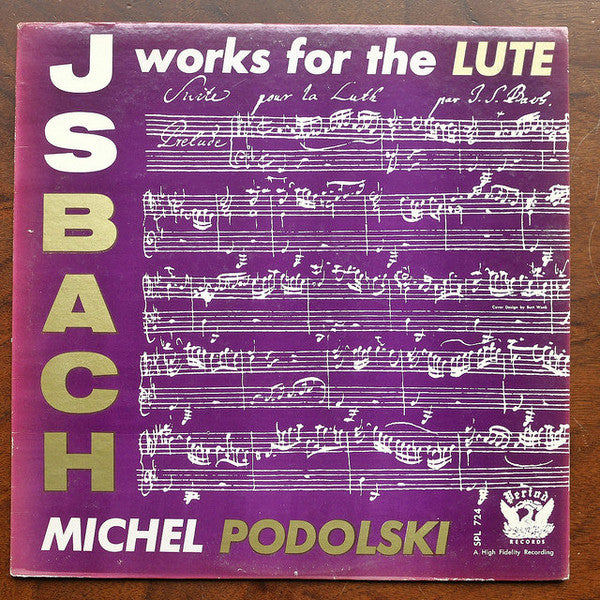 Bach / Podolski - Works For The Lute (Vinyle Usagé)