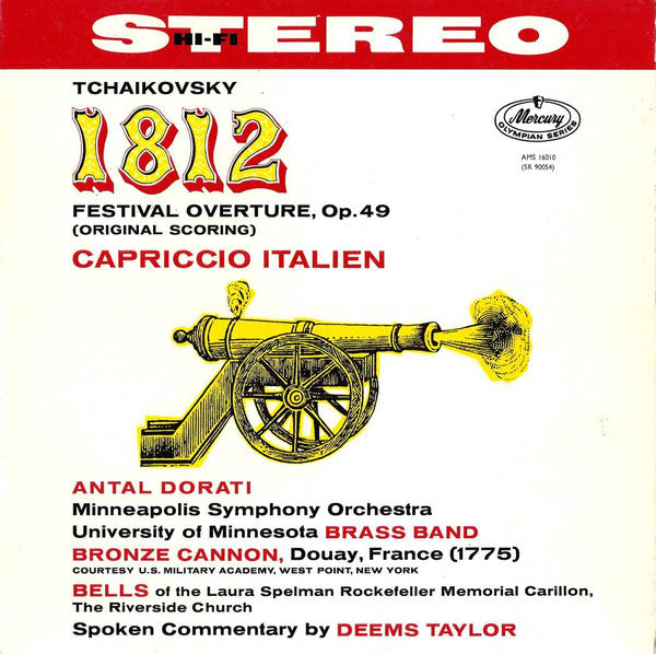 Tchaikovsky / Dorati / Taylor - 1812 Festival Overture Op 49 / Capriccio Italien (Vinyle Usagé)