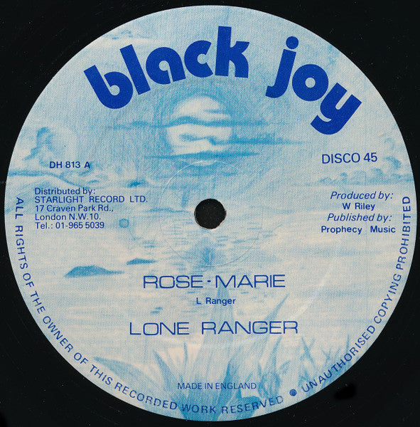 Lone Ranger / Carlton Livingston - Rose Marie / You Make Your Mistake (Vinyle Usagé)