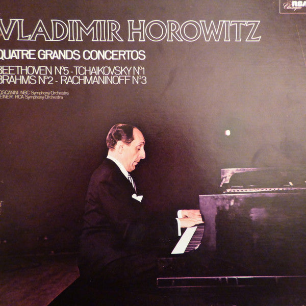 Beethoven / Tchaikovsky / Brahms / Rachmaninoff / Toscanini / Horowitz - Quatre Grands Concertos (Vinyle Usagé)