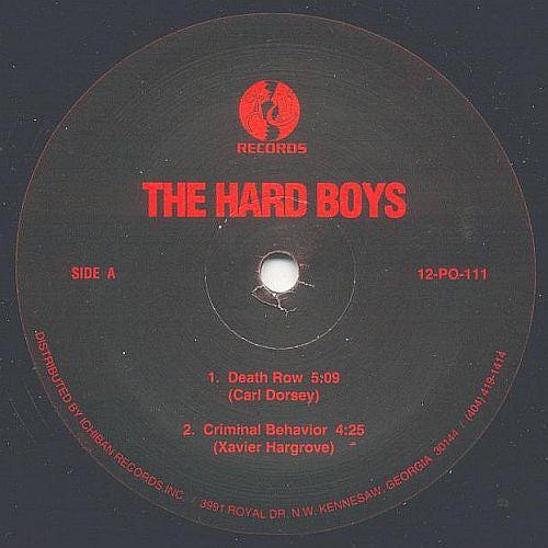 Hard Boys - Death Row / Criminal Behavior (Vinyle Usagé)