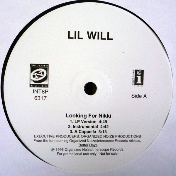 Lil' Will - Looking For Nikki (Vinyle Usagé)