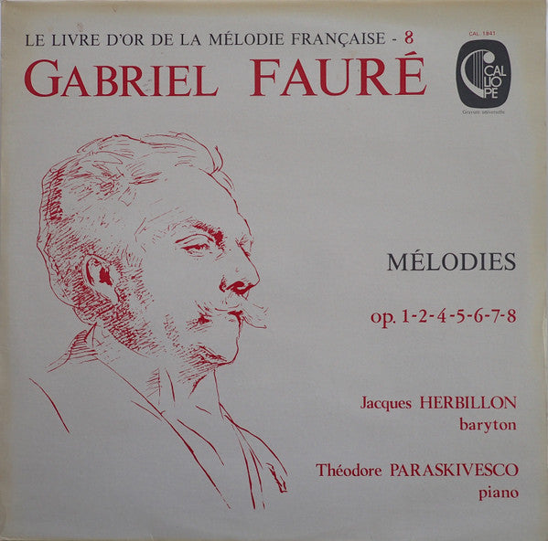 Faure / Herbillon / Paraskivesco - Melodies Op 1 to 8 (Vinyle Usagé)