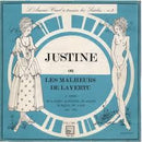 Various - Justine Ou Les Malheurs De La Vertu Volume 1 (L Amour Cruel A Travers Les Siecles No 3) (Vinyle Usagé)