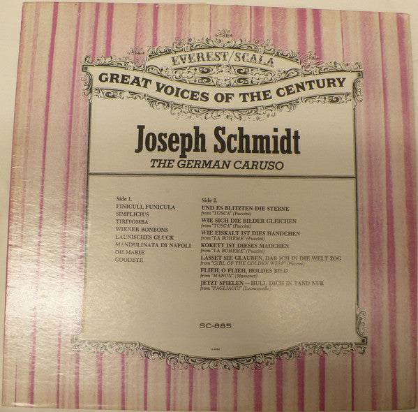 Various / Schmidt - The German Caruso (Vinyle Usagé)