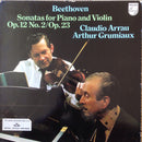 Beethoven / Grumiaux / Arrau - Violin Sonatas No 2 / No 4 (Vinyle Usagé)