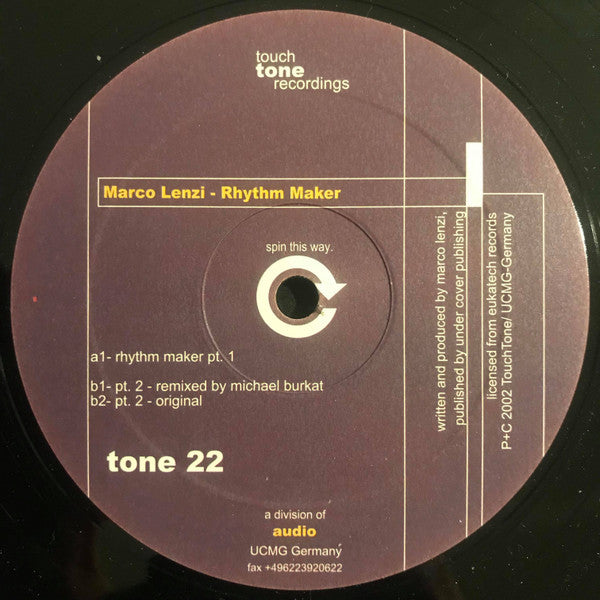 Marco Lenzi - Rhythm Maker (Vinyle Usagé)