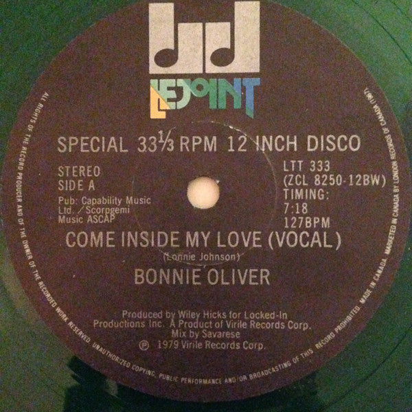 Bonnie Oliver - Come Inside My Love (Vinyle Usagé)