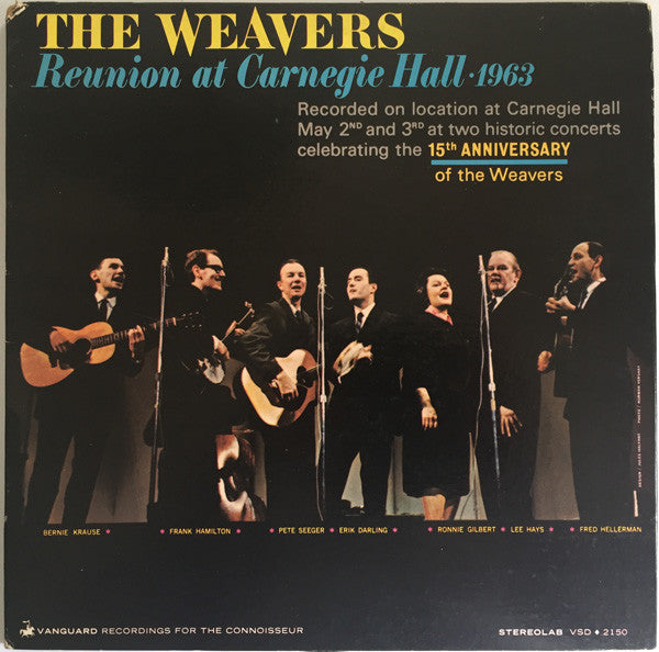 Weavers - Reunion at Carnegie Hall 1963 (Vinyle Usagé)