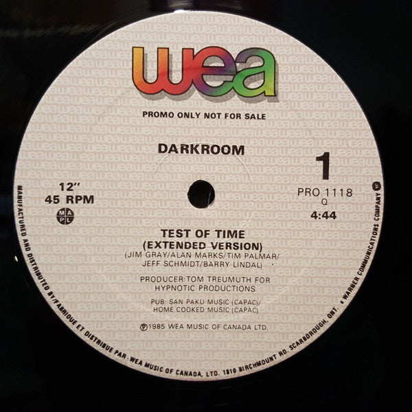 Darkroom - Test of Time (Vinyle Usagé)