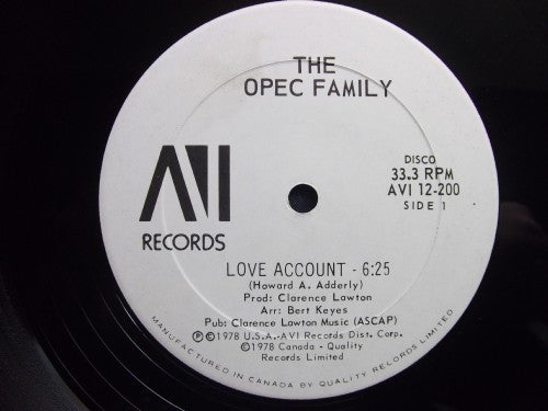 Opec Family - Love Account (Vinyle Usagé)